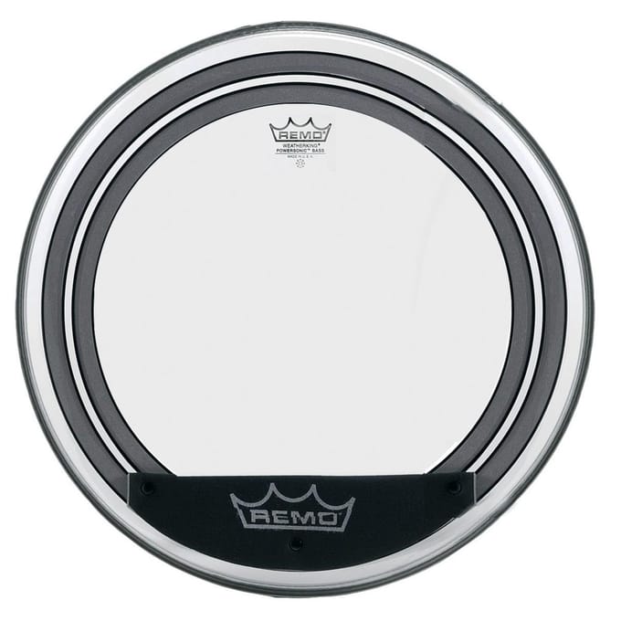 Remo Powersonic 20", clear, basDrum Batter - Bass drumvel