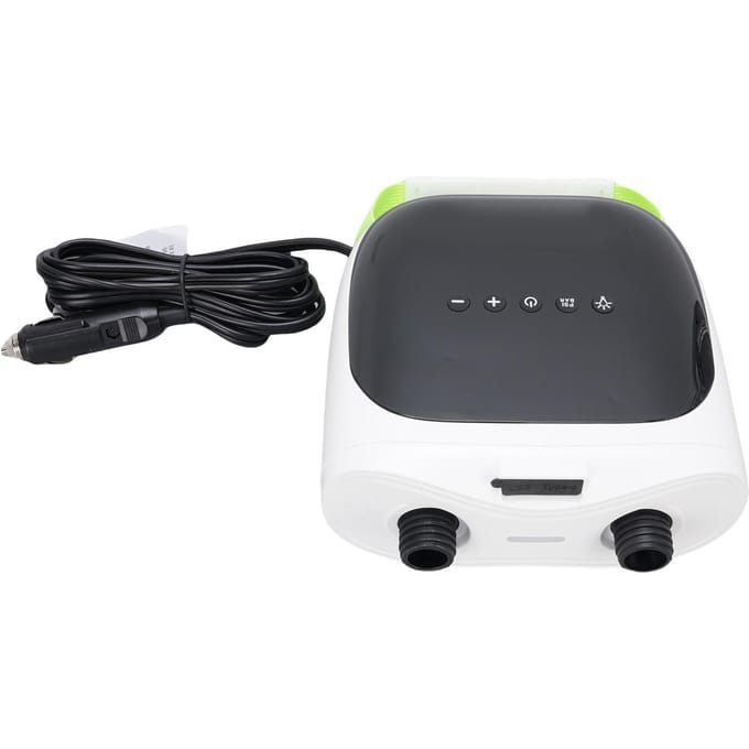 Pompe Électrique pour Paddle Board 20PSI Gonflage/Dégonflage Rapide Écran LCD Pompe à Air Électrique avec Lumière LED et 7 Adaptateurs gray