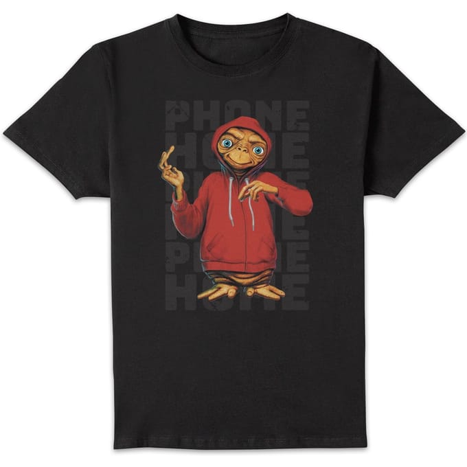 E.T. Phone Home met Vest T-shirt - Zwart - M