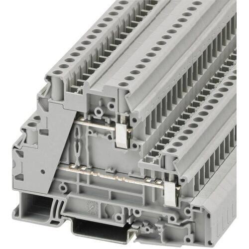 Phoenix Contact 3214362 Doorgangsklem 3-etages 6.2 mm Schroeven Grijs 50 stuk(s) Piece