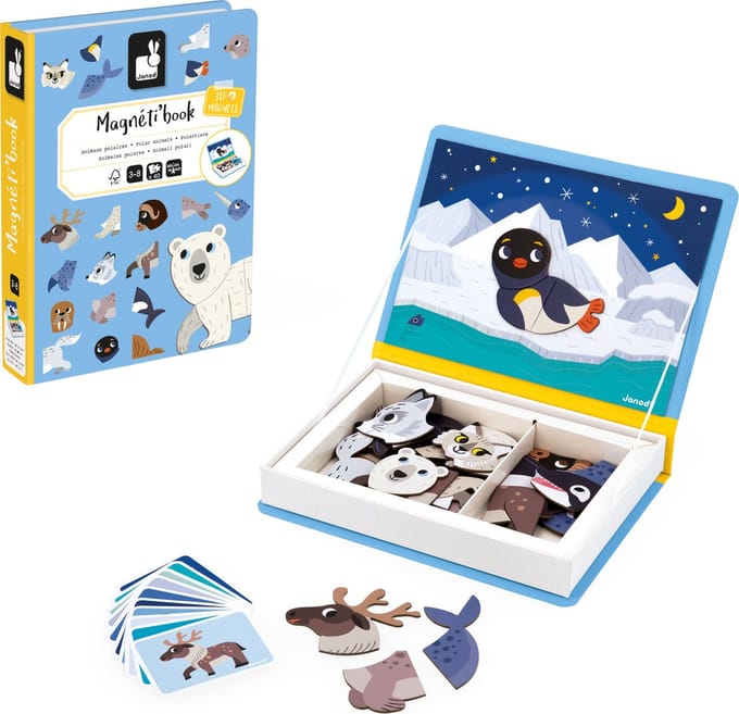 Janod - Magnetibook - Pooldieren
