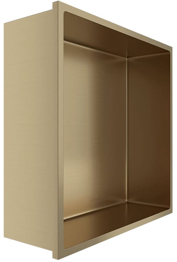 Inbouwnis - Lonis Nima - 30x30x10cm - Geborsteld Goud