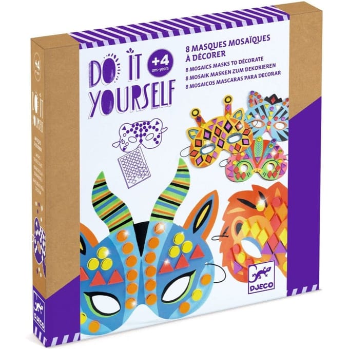 DJECO DIY maskers maken Jungle dieren 4 jr+