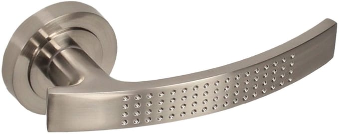 Gamet Talia Basic DH-90A - Deurklink Intern - Geborsteld Nikkel - Ronde Plaat - Elegant Ontwerp