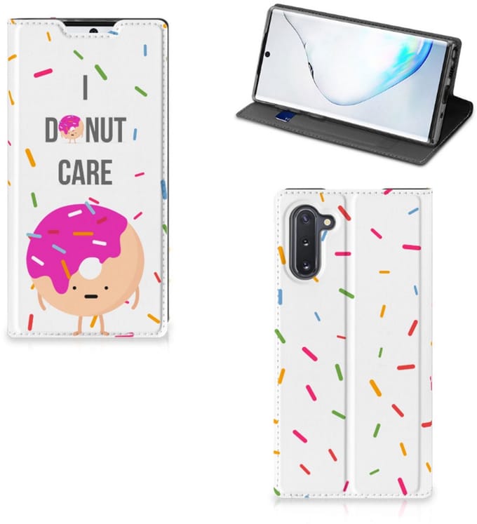 Samsung Galaxy Note 10 Flip Style Cover Donut Roze