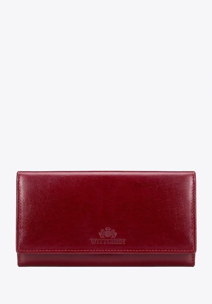 Wittchen Italy Leren Portemonnee Rood - Grote Dames Portemonnee