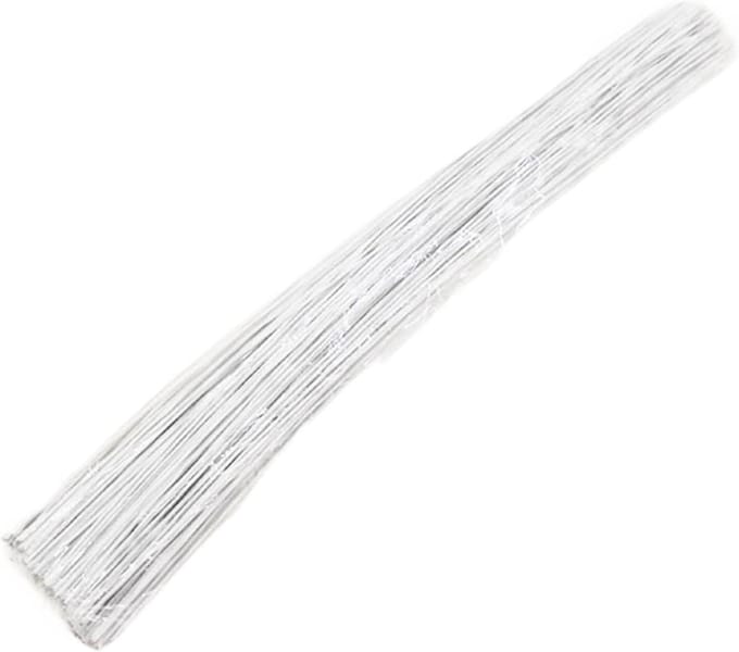 Bloemendraad Set - Knutseldraad Binddraad - Bloemstukken Maken - Flexibel Vormbaar - 50 Stuks 36cm - Wit