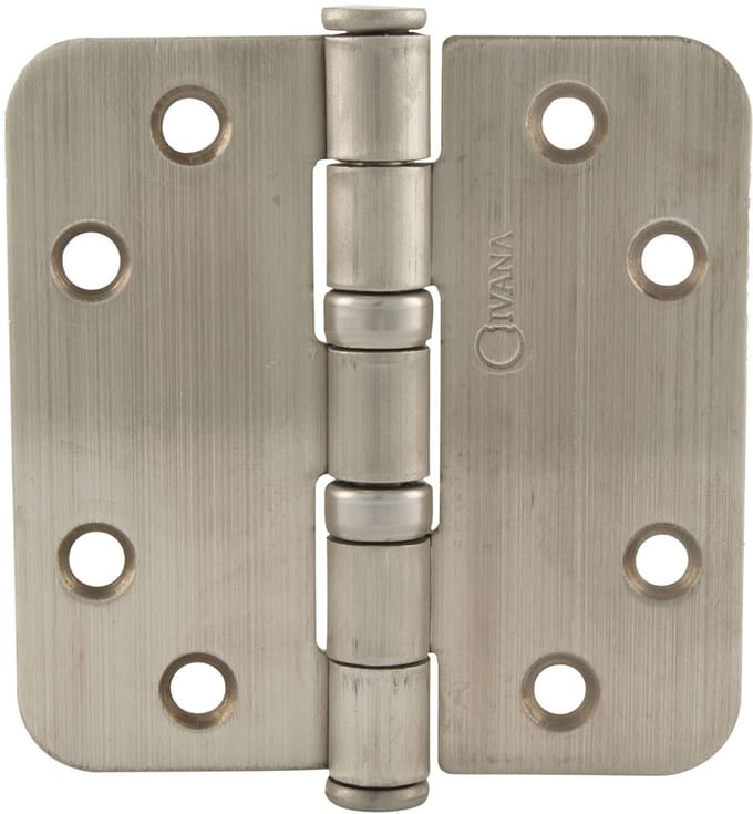 Ivana Kogellagerscharnier 89x89mm RVS Ronde Hoek Los