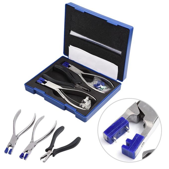 Professionele Bril Tang Set Randloos Demontage Brilmonturen Optische Gereedschapskit blue