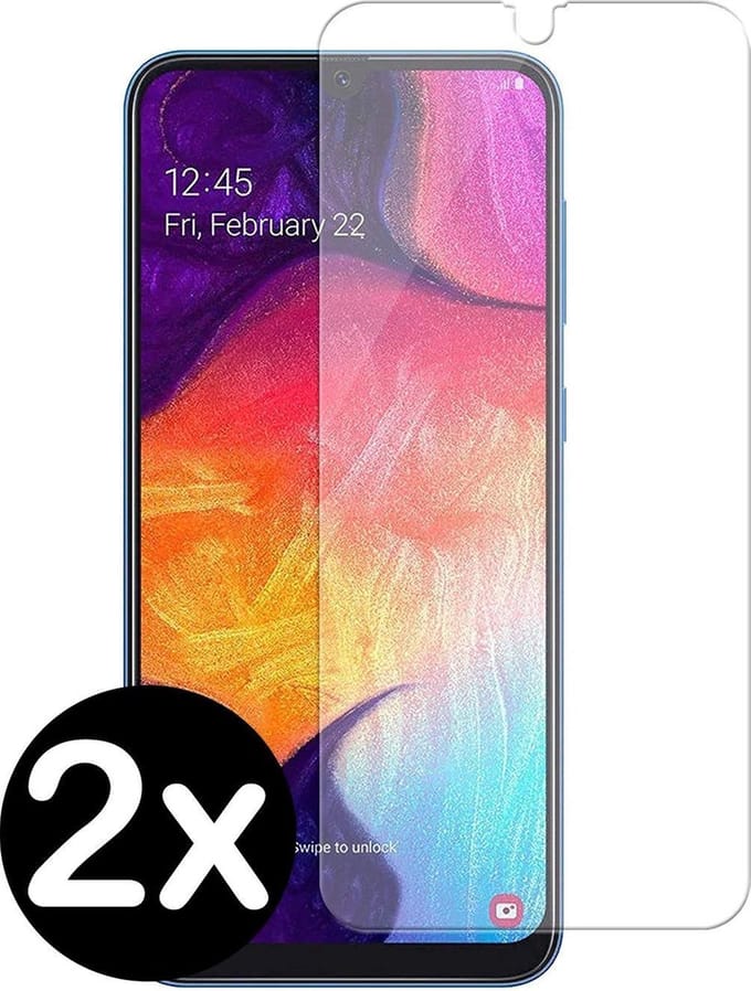 Screenprotector - 2 Stuks - Geschikt voor Samsung Galaxy A40 - Extra Sterk - Beschermglas - Gehard Glas - Tempered Glass - Screen Protector