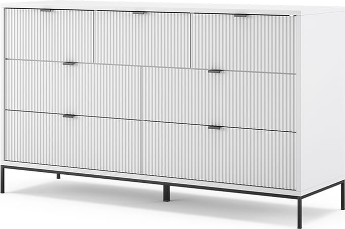 Vicco Eliza Dressoir – 42 x 81 cm met 7 laden Wit