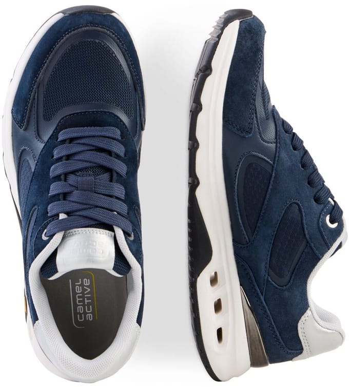camel active Casual sneaker met comfort voetbed - Maat - Navywomenswear-39