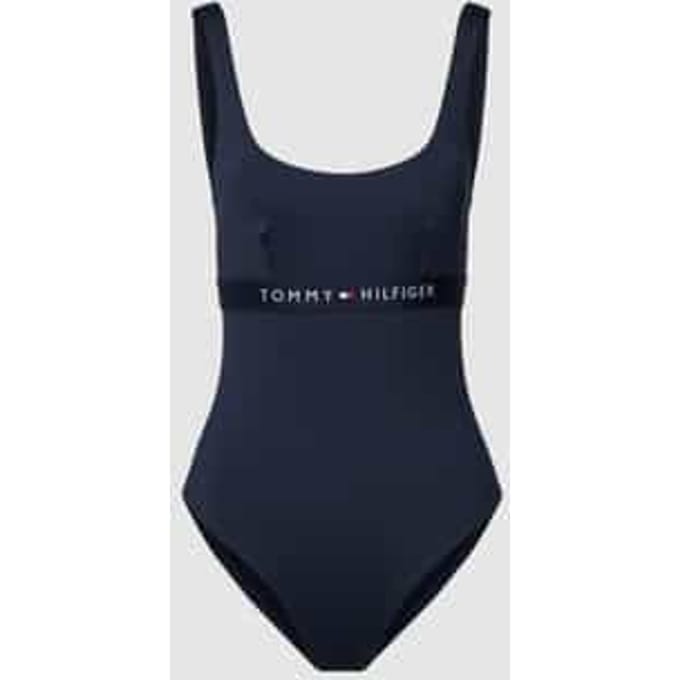 Badpak met labeldetail, model 'ONE PIECE'