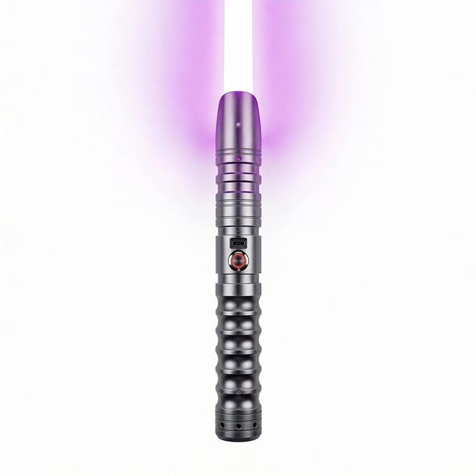 JAXY XRGB3.0 Lightsaber - "Prime" - Aluminium Lichtzwaard met App & Bluetooth - Heavy Dueling & Smooth Swing - 12W - Grijs