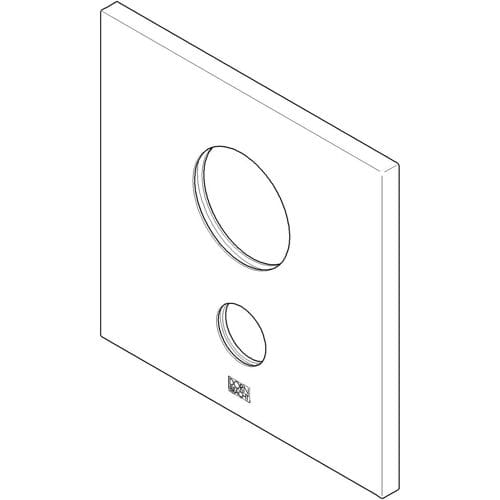 Dornbracht cover plate for xStream W 091102131-00