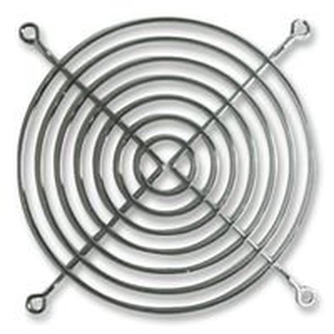 Ventilator rooster - Vingerbescherming rooster - Ventilator beveiliging - Stalen constructie - 150 mm - Chroom