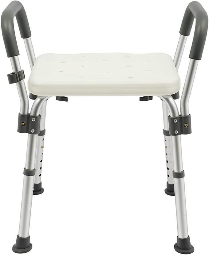 Douchekruk - Badstoel - Veilig Douchen - In hoogte verstelbaar - 37-49 cm - Wit