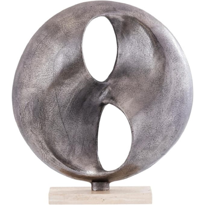 PTMD - Beeld Deuie - Zilver - 45x10x50cm