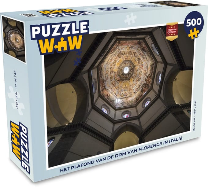 Puzzel Florence - Plafond - Kathedraal - Legpuzzel - Puzzel 500 stukjes