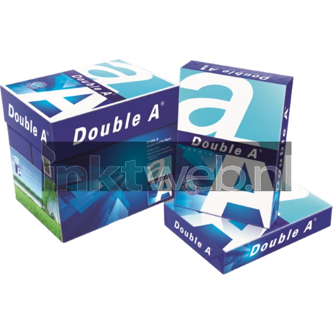 Double A Premium printpapier ft A4, 80 g - 2500 vellen (Doos met 5 pakken van 500 vel)