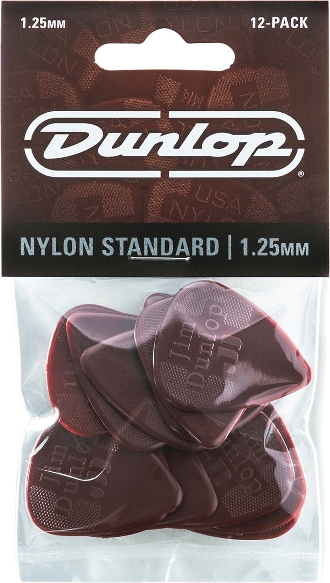 Dunlop Nylon Standard 1.25 Plectrum 12-Pack - Plectra