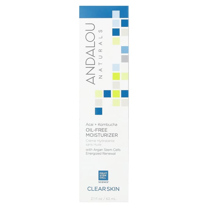 Andalou Naturals, Hydratant sans huile, Açaï + Kombucha, 2,1 fl oz (62ml) white