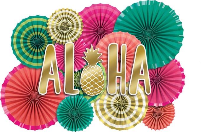 Amscan Feestdecoratie Aloha 40,6 Cm Papier