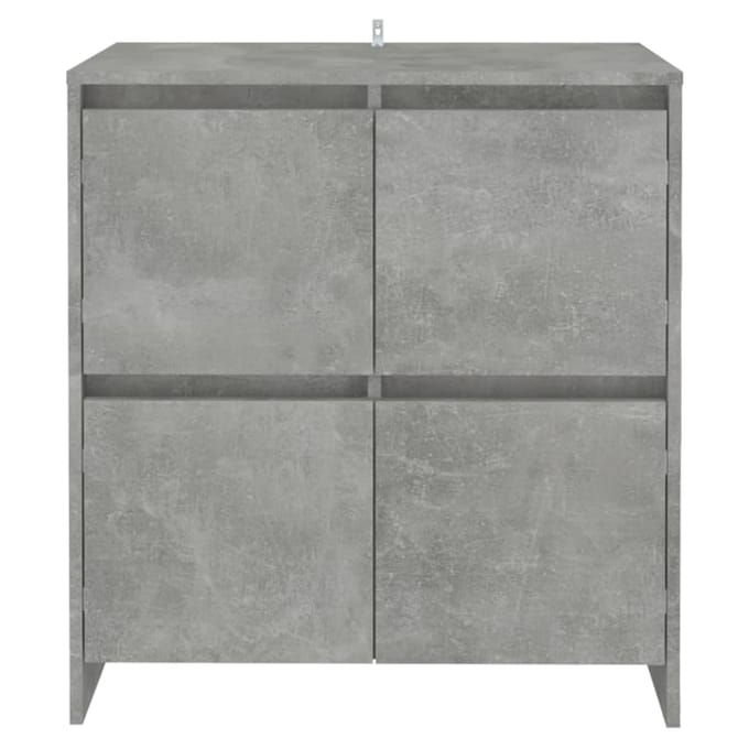 vidaXL - Dressoirs - 2 - st - 70x41x75 - cm - bewerkt - hout - betongrijs