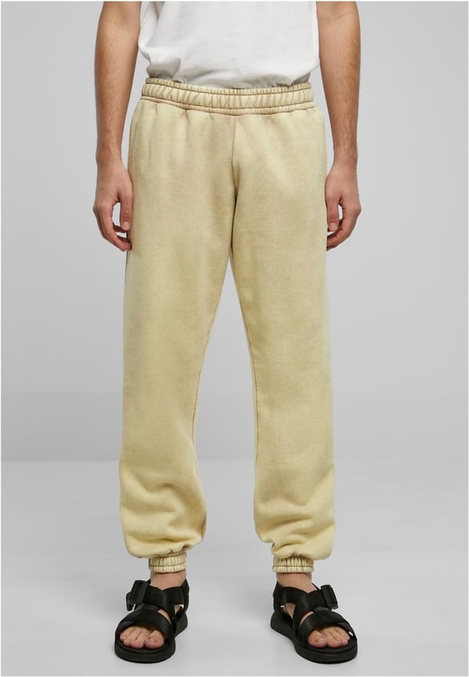 Urban Classics - Heavy Sand Washed Heren joggingbroek - 5XL - Beige