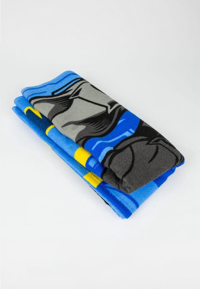 Batman strandlaken blauw 70 x 140 cm - katoen