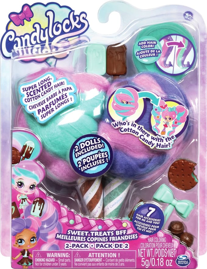 Spin Master Candylocks Sweat Trearts BFF met 2 Poppen Assorti