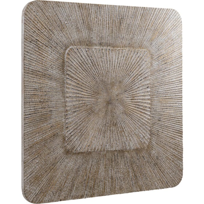 PTMD Wandpaneel Dishita - 120x3x120 cm - MDF - Creme