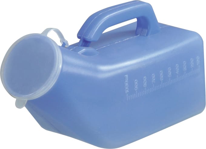 Aidapt Urinaal voor mannen - Handvat - Blauw