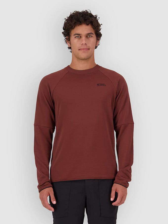 Mons Royale Quad Merino Fleece Trui bruin