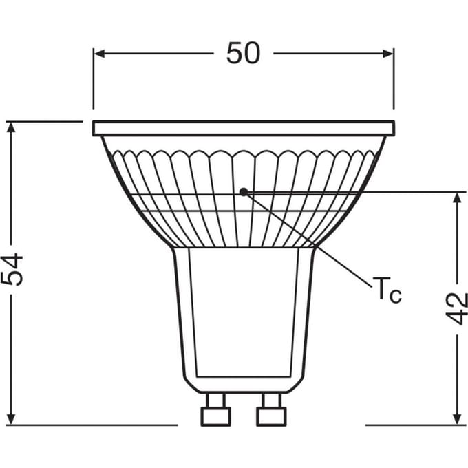 OSRAM LED lamp Reflectorlamp GU10 4,3W 36° 865 helder