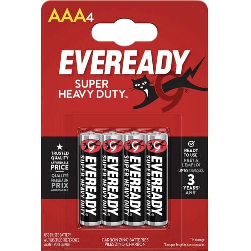 Eveready SHD AAA batterij (potlood) Zink-kool 1.5 V 4 stuk(s)