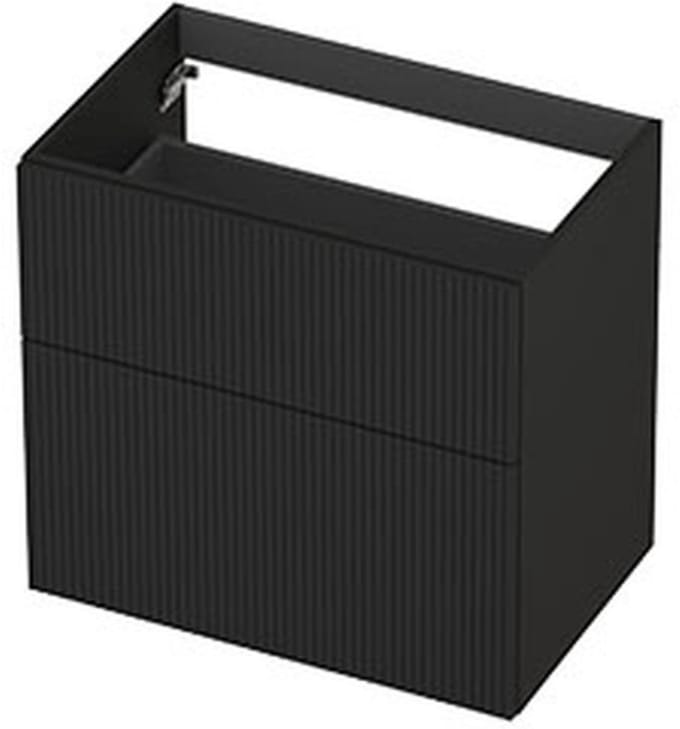 INK - Onderkast 2L A-sym Gelakt Gefr. Front - 700x450x650 Mm - Mat Zwart