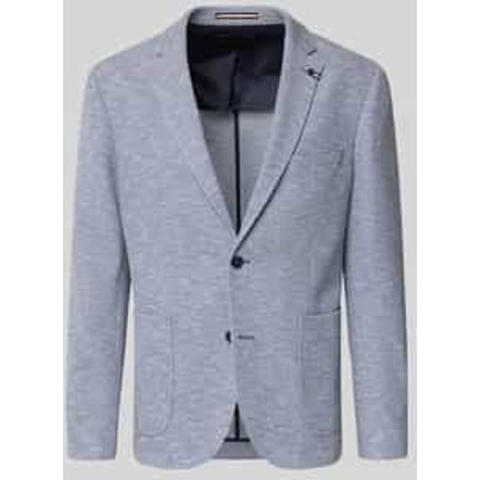 Slim fit 2-knoops colbert met reverskraag