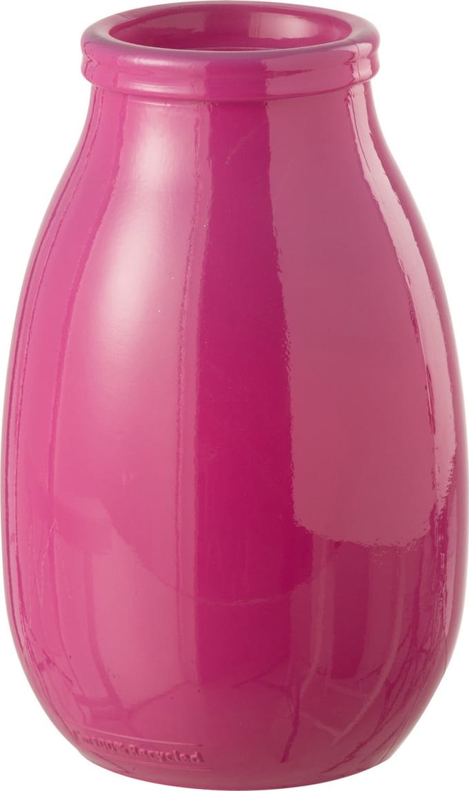 J-Line vaas - glas - oranje/roze - large