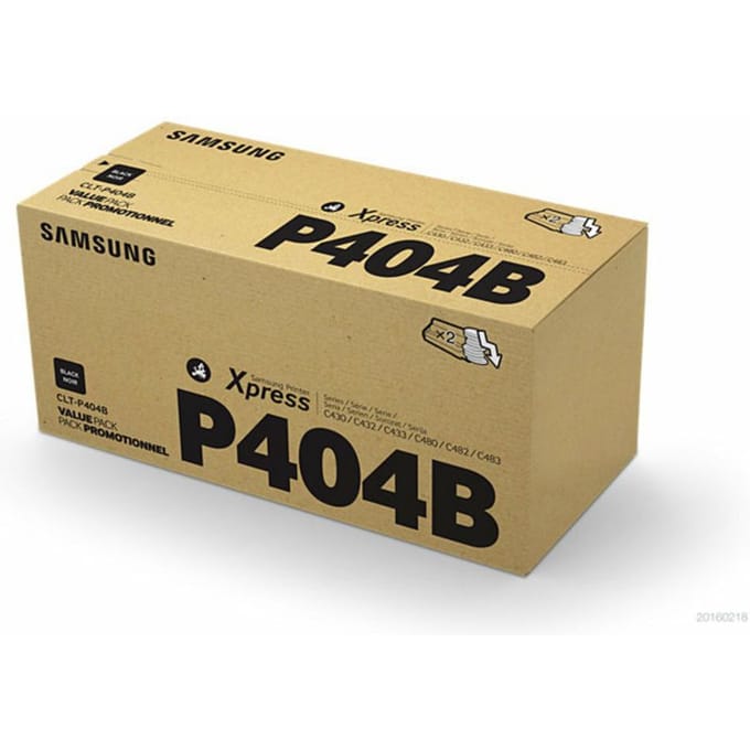 Samsung CLT-P404B (SU364A) Toner 2x Zwart - Multipack