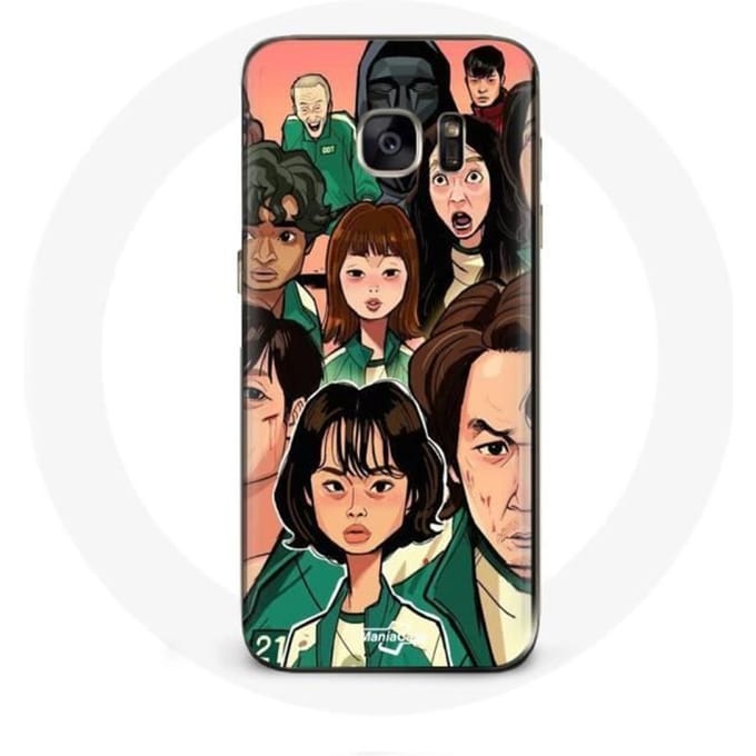 Case voor Samsung Galaxy S6 Edge Inktvis Game Poster Karakters Fanart