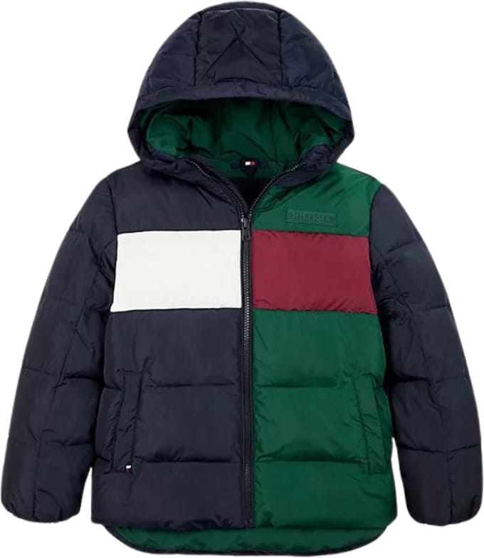 Tommy Hilfiger Kids Color Blocked Kids Jas - Boys - Multi - 14 jaar