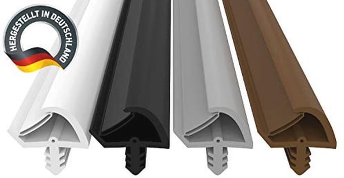 Deurafdichting Wit 5m - 3mm Groefbreedte / 7mm Groefdiepte / 12mm Vouw