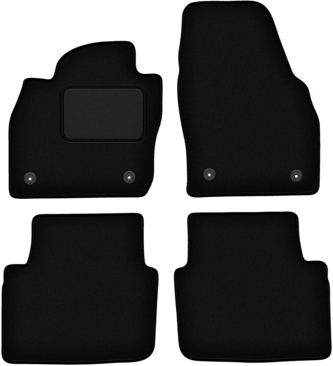 Zwarte veloursmatten voor: Skoda Kamiq crossover (2019-)