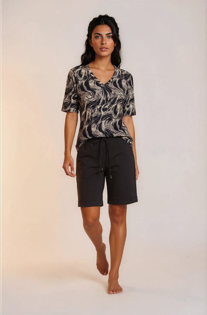 MI PIACE - Travel Shorts Uni 2423 Black - Maat : M