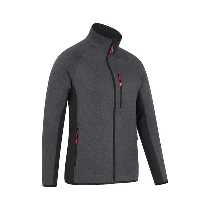 Mountain Warehouse Heren Treston Full Zip Fleecejack (Zwart)