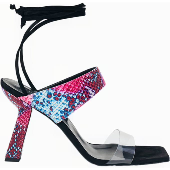 Marcell von Berlin Python-embossed Lace-up Sandals Red Snake Taglia: 38 | Infradito Outlet | Donna | Rosso