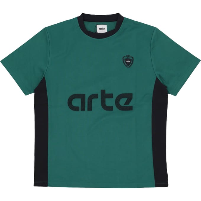 Mannen shirt Voetbal Tee Groen / zwart