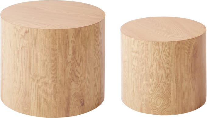 MANTI - Salontafel set - Lichte houtkleur - MDF