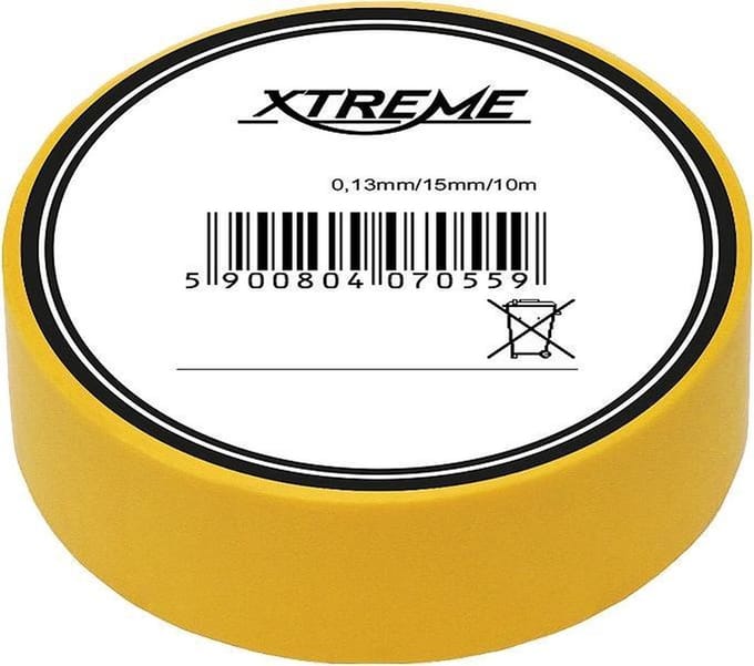 isolatie tape - geel - 15mm - 10 Meter